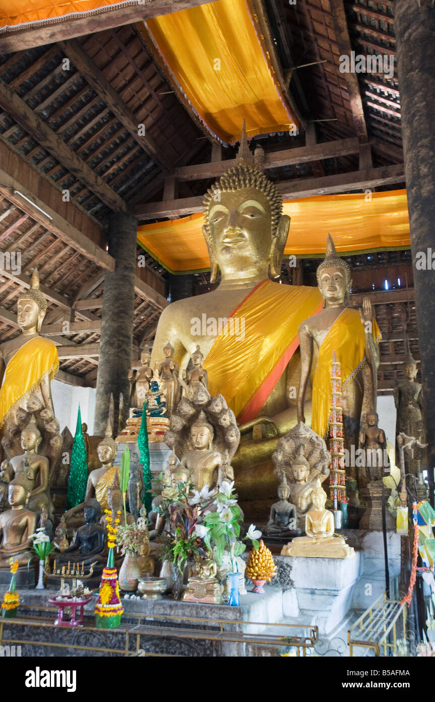 Wat Chom Si, Luang Prabang, Laos, Indochine, Asie du sud-est Banque D'Images