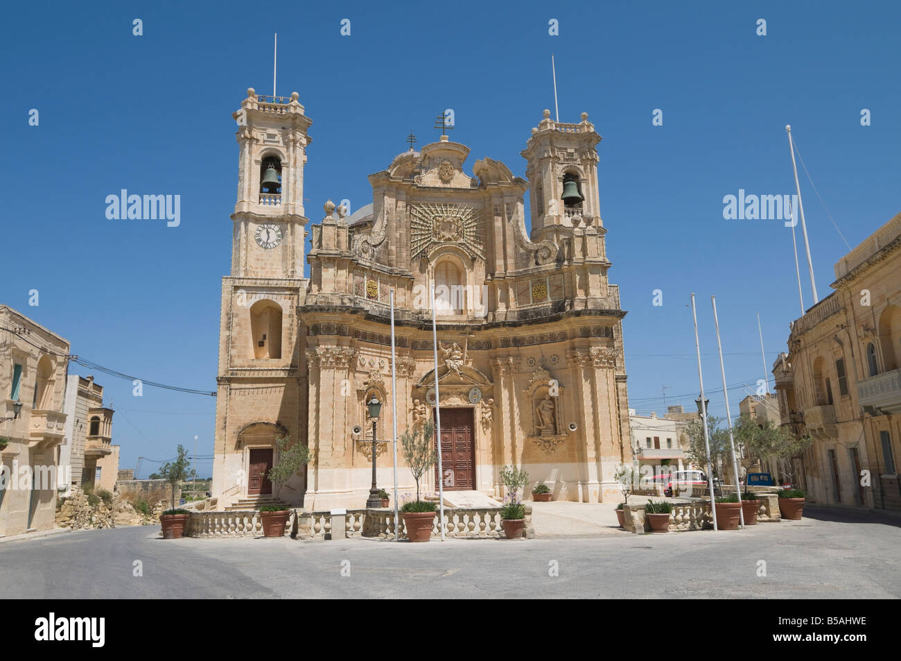 Église de la Visitation, Gharb, Gozo, Malte, Europe Banque D'Images