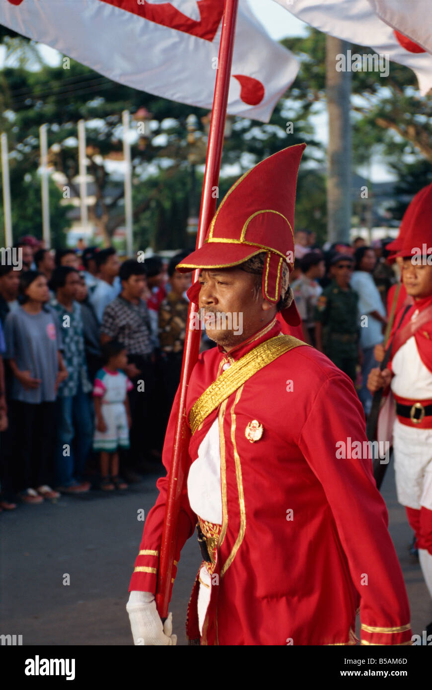 Fanfares sur l'Anniversaire du Sultan, Jogjakarta, Java, Indonésie, Asie du sud-est Banque D'Images