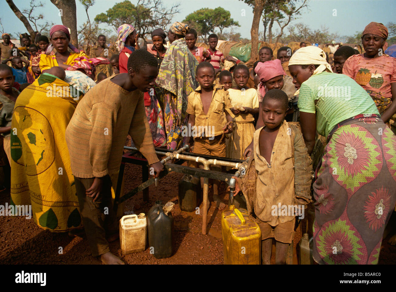 Les réfugiés rwandais en juillet 1994, la Tanzanie, l'Afrique de l'Est, l'Afrique Banque D'Images