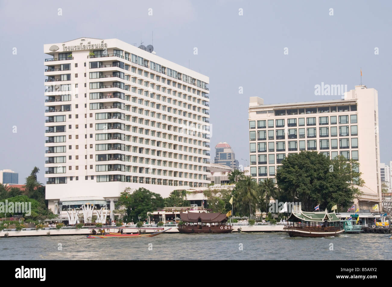 Oriental Hotel sur la rivière Chao Phraya, Bangkok, Thaïlande, Asie du Sud-Est Banque D'Images