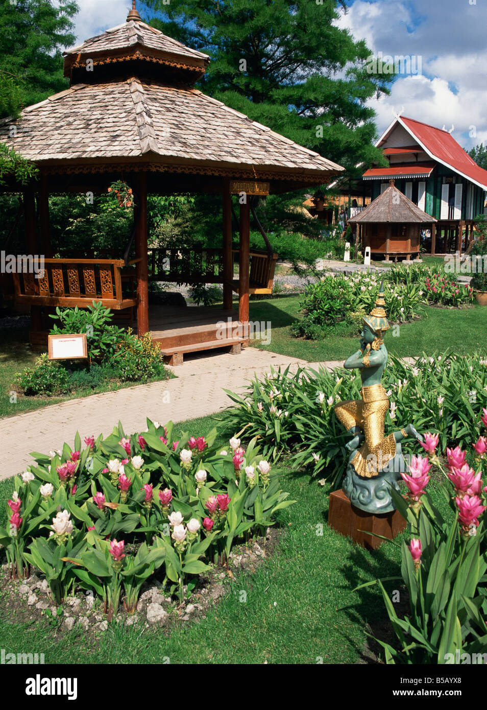 Le jardin asiatique, zone Floriade 2002, Hollande, Europe Banque D'Images