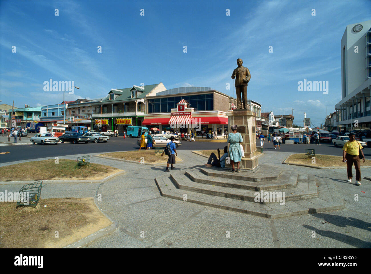 Port d'Espagne Trinité Antilles Caraïbes Amérique centrale Banque D'Images