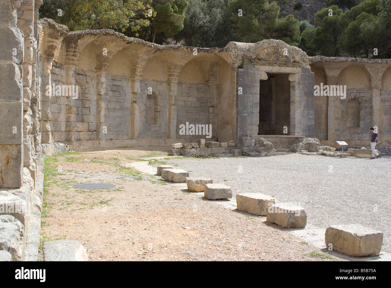 Source de l'eau qui coulait par l'aqueduc jusqu'à Carthage, Zaghouan, Tunisie, Afrique du Nord, Afrique Banque D'Images