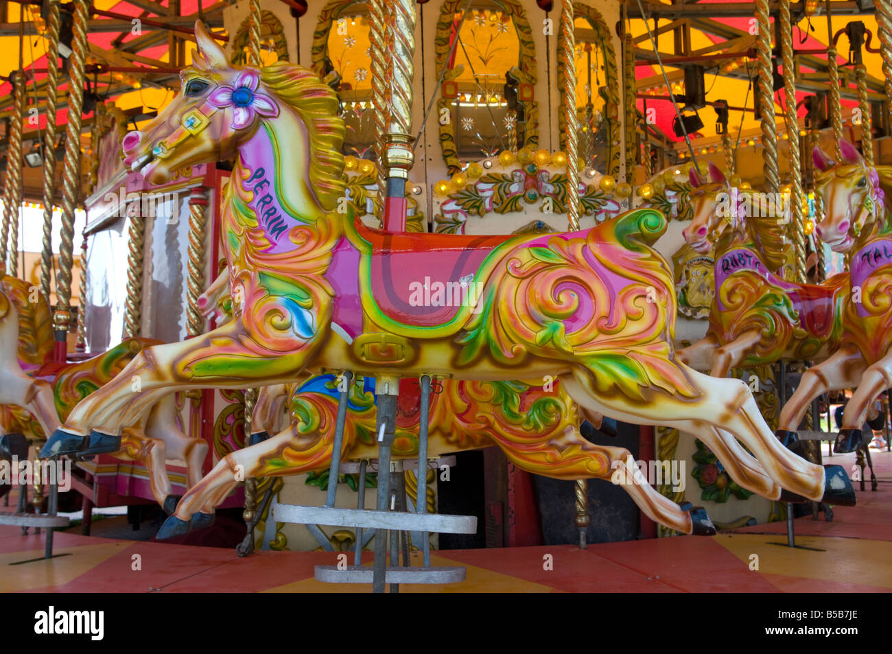 Carousel Horse uk Banque D'Images