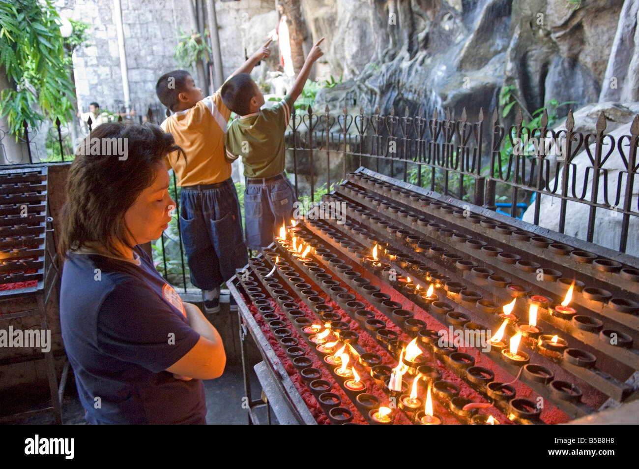 Basilica Minore del Santo Nino, Cebu City, île de Cebu, aux Philippines, en Asie du sud-est Banque D'Images