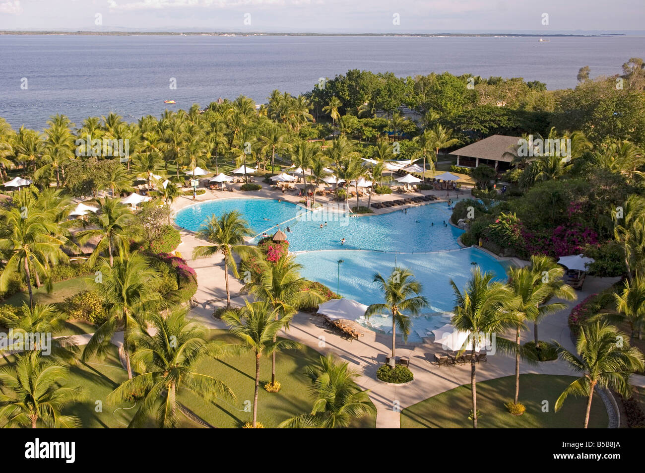 Luxe Shangri La Mactan Resort, île de Cebu, aux Philippines, en Asie du sud-est Banque D'Images