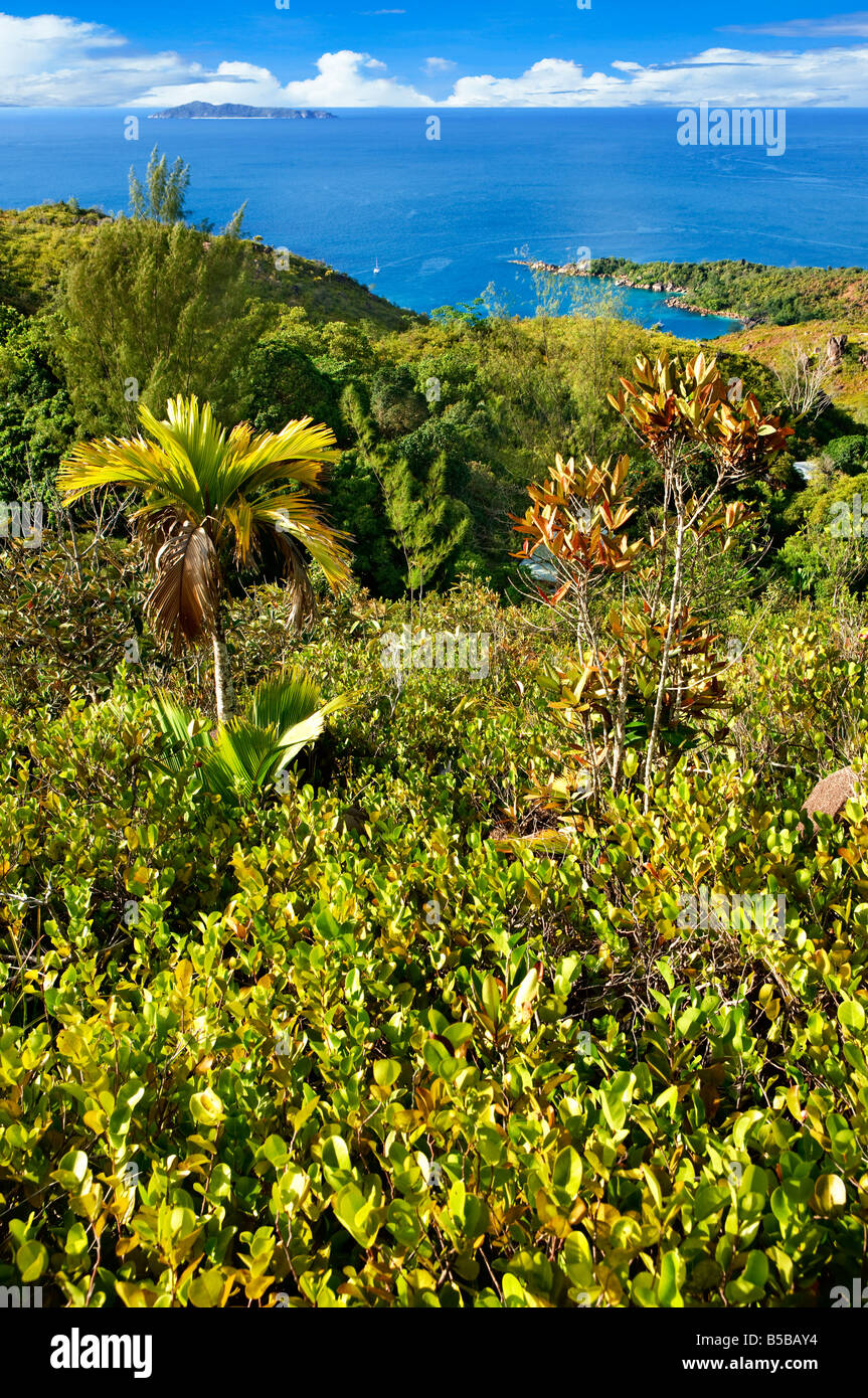 L'île de Praslin Seychelles Banque D'Images