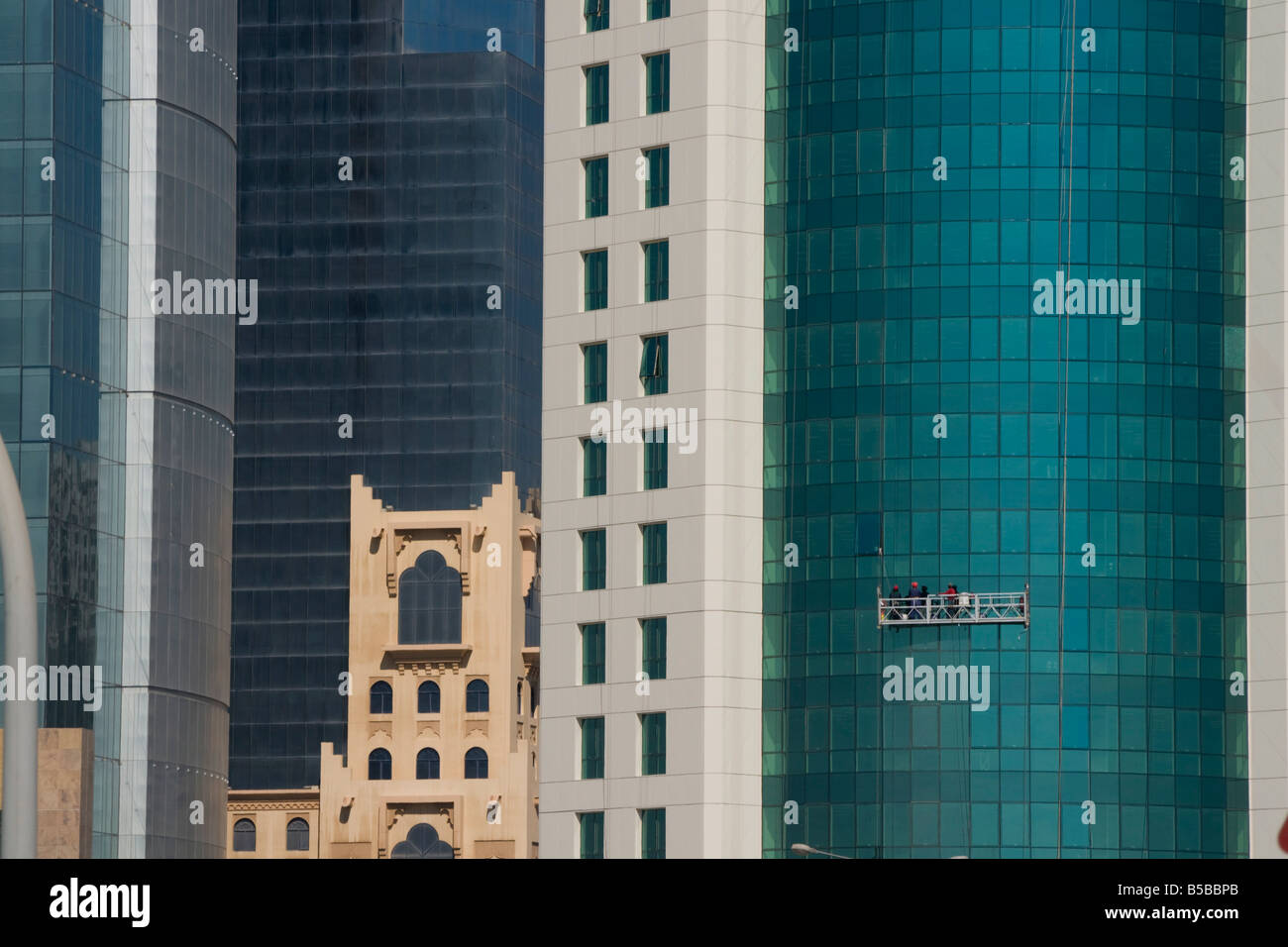 Barzan tower, Doha, Qatar, Moyen-Orient Banque D'Images