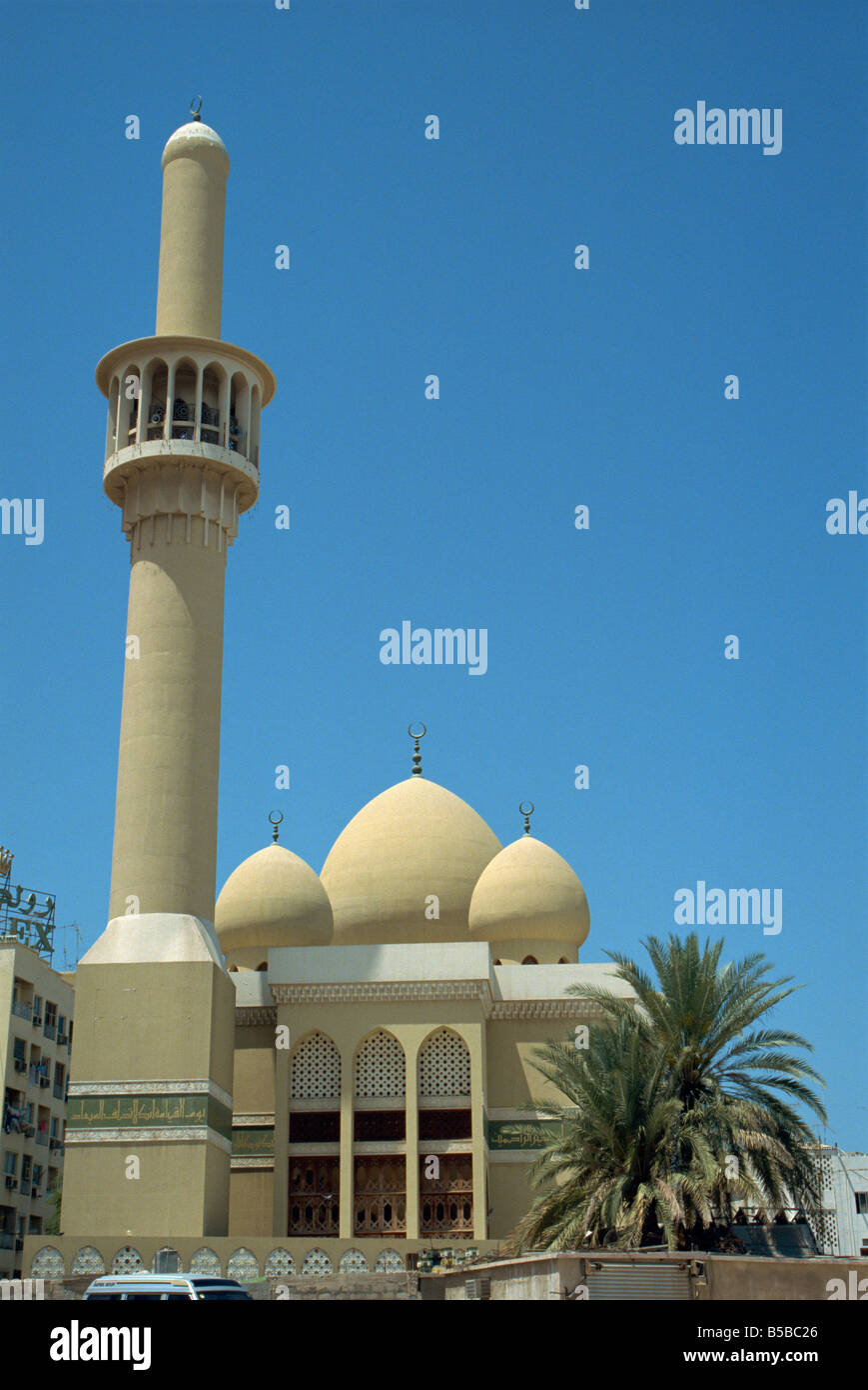 La mosquée Ber Dubaï Dubaï Emirats Arabes Unis Moyen-orient Banque D'Images