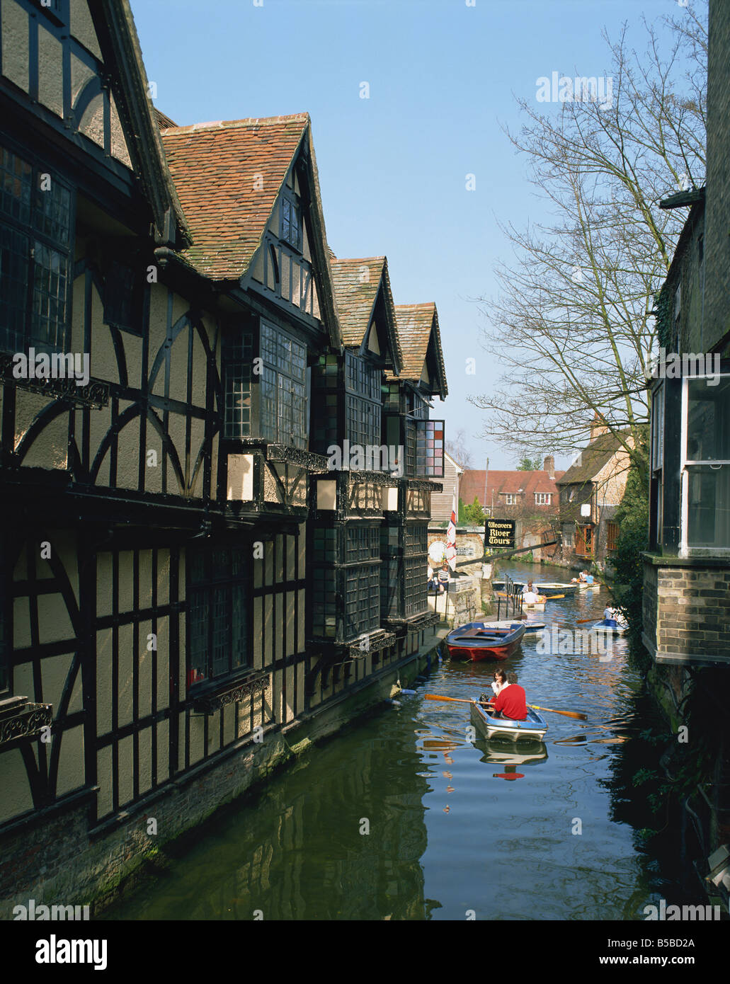 Vieux tisserands Canterbury Kent England Royaume-Uni Europe Banque D'Images