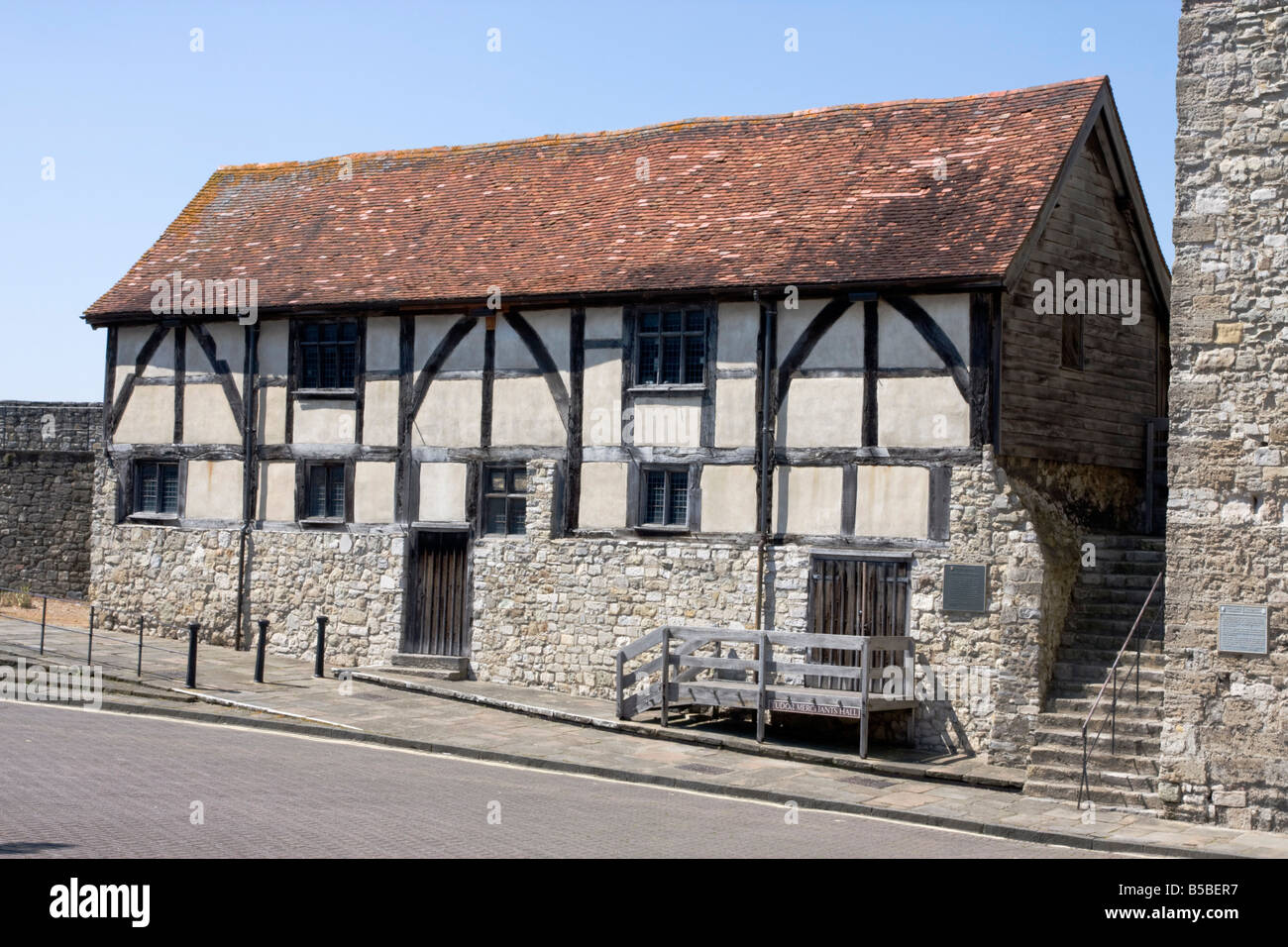 Marchands Tudor Hall, Southampton, Hampshire, Angleterre, Europe Banque D'Images