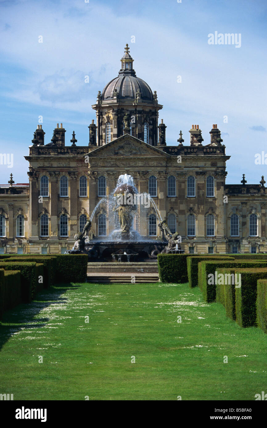 Le château Howard, l'emplacement de Brideshead Revisited, Yorkshire, Angleterre, Europe Banque D'Images