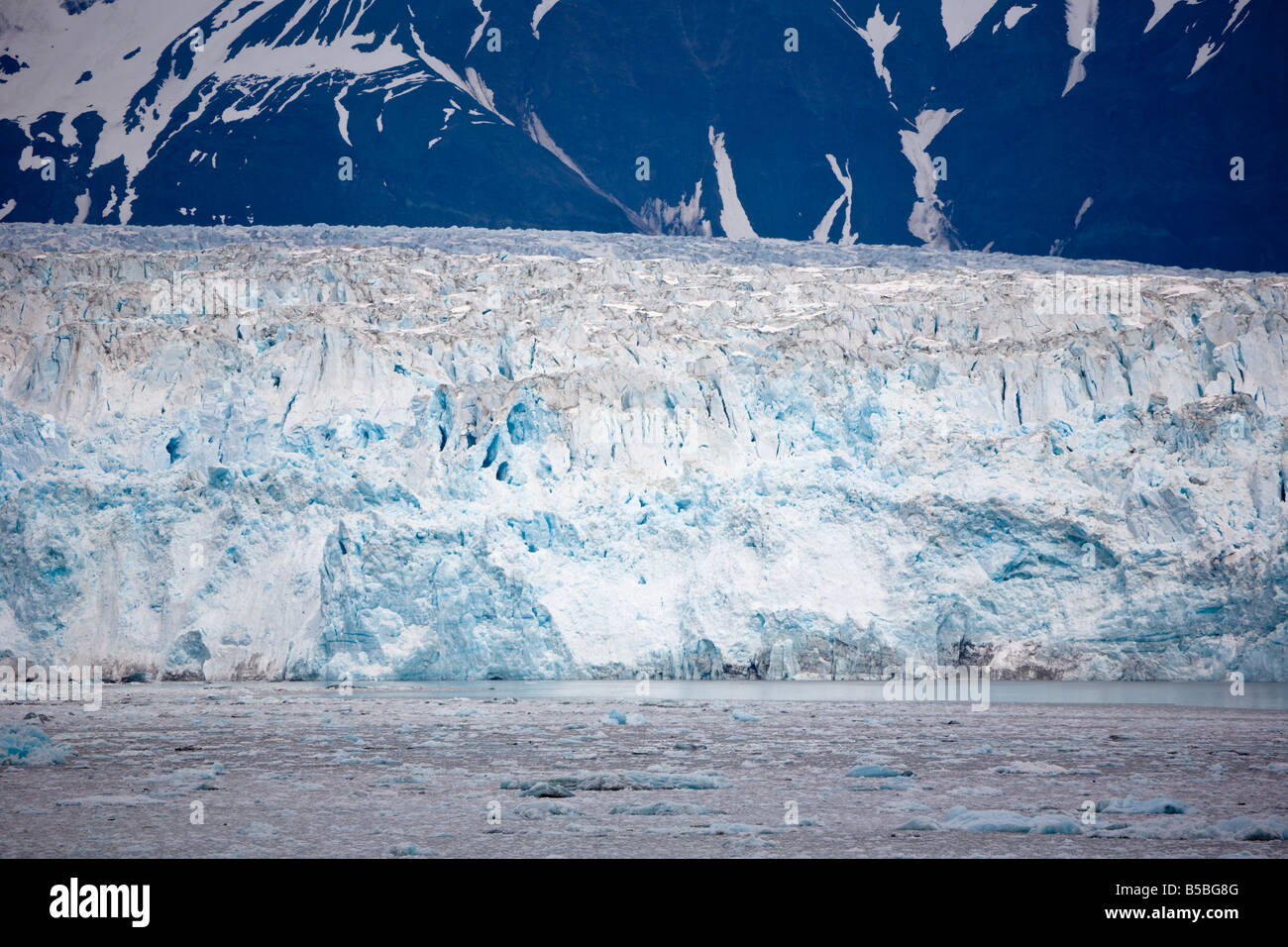 Glacier Hubbard se jette dans la baie de Yakutat Bay et de désenchantement en Alaska Banque D'Images