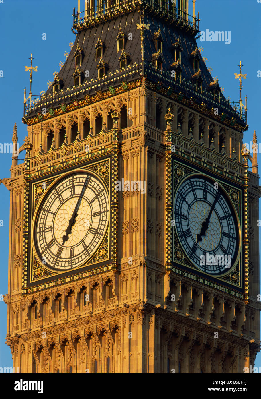 Big Ben Houses of Parliament Westminster Londres Angleterre Royaume-Uni Europe Banque D'Images