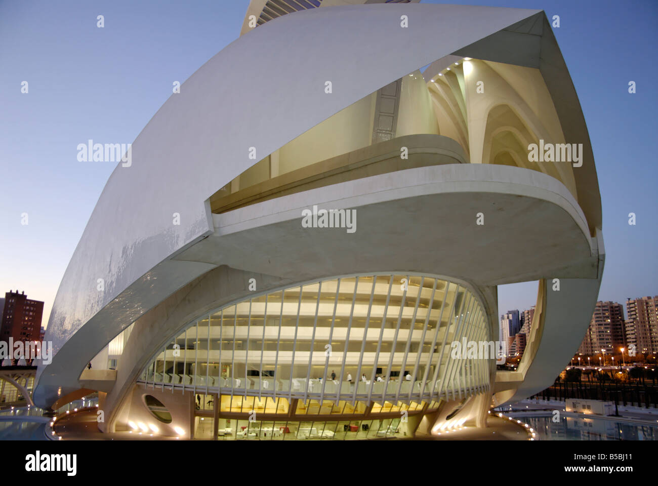 Palau de les Arts Reina Sofia (Musée des Arts de la Reine Sofia), Cité des Arts et des Sciences, Valence, Espagne, Europe Banque D'Images