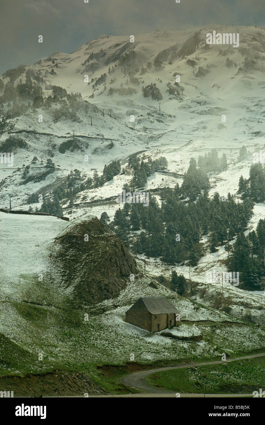 Paysage près de Viella, Vall d'Aran, en Catalogne, Espagne, Europe Banque D'Images