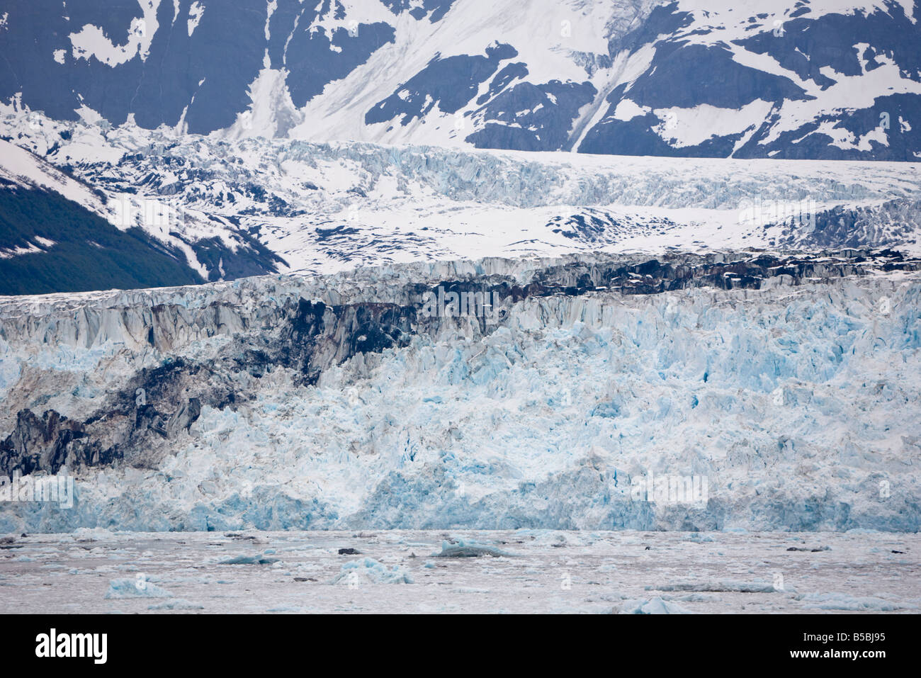 Hubbard et Valerie Glaciers confluent en désenchantement Bay et Bay Yakutat en Alaska et Yukon Canada Banque D'Images