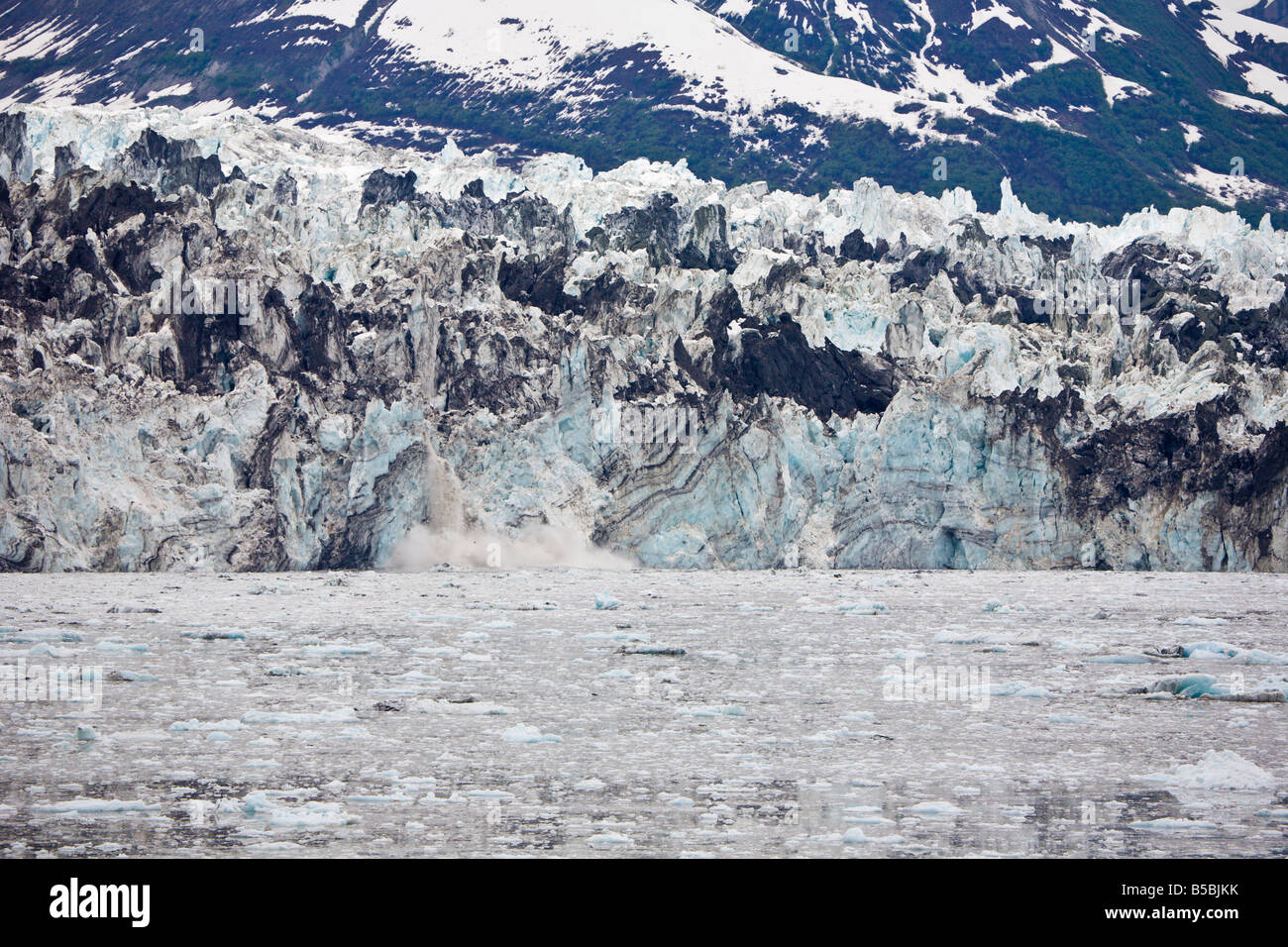 Glacier Turner se jette dans la baie de Yakutat Bay et de désenchantement en Alaska Banque D'Images
