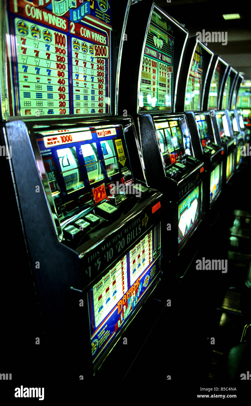 Machines à sous casino de Las Vegas NEVADA USA Banque D'Images