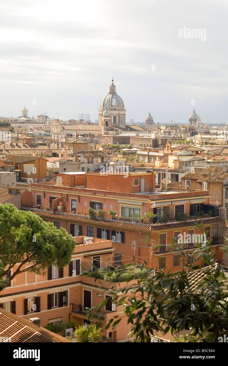 Italie vue panoramique de la ville de Rome Banque D'Images