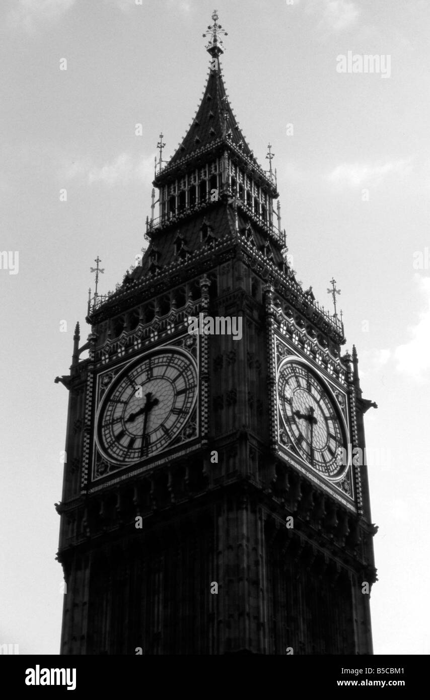Ben Big Black Grande-Bretagne Angleterre destination réveil capital Europe célèbre histoire historique Maisons Landmark London monument ornate Pa Banque D'Images