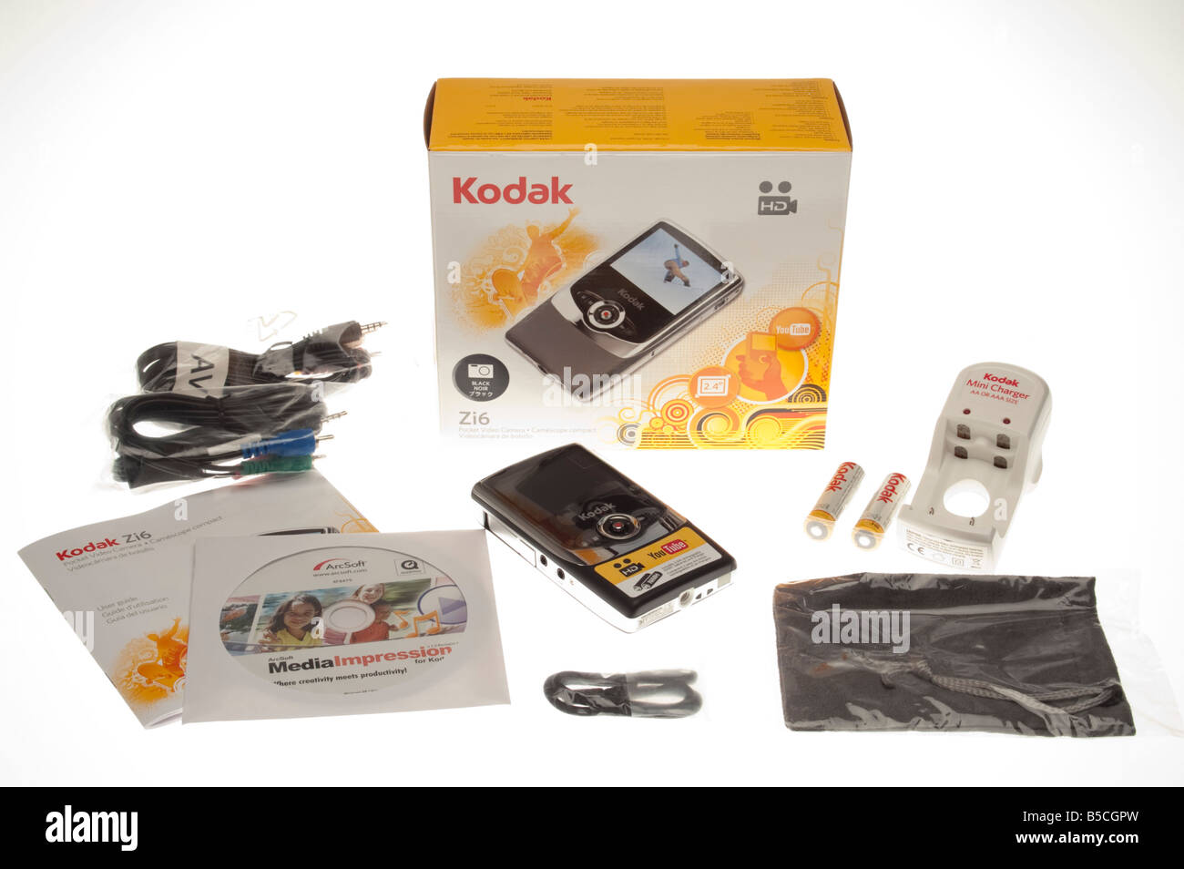 Kodak Zi6 HD 720p HDTV enregistreur portable appareil photo 2008 Banque D'Images