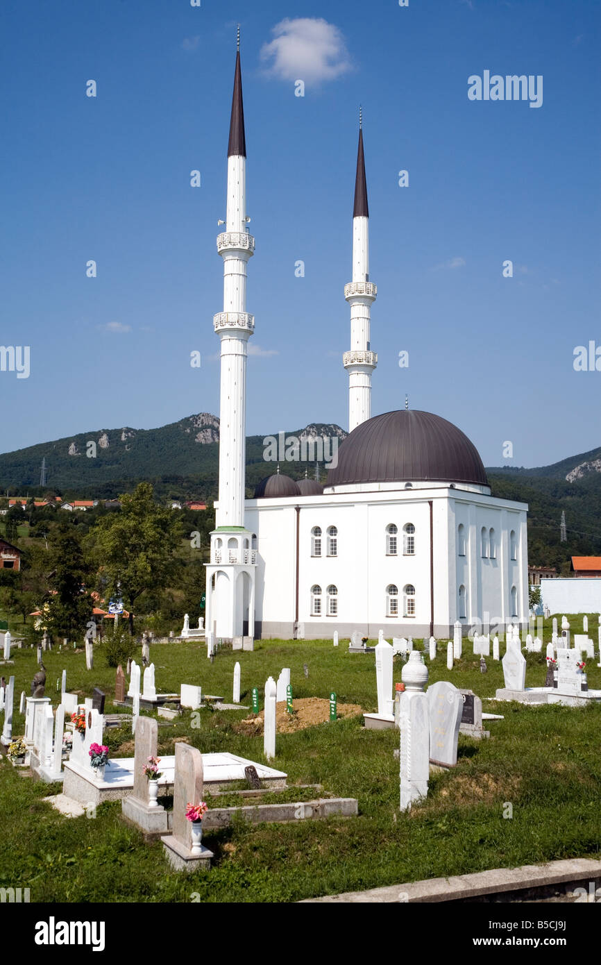 La mosquée à partir du 18e siècle, la Mosquée Mutnicka ville près de Prijedor Kozarac en République de Srpska Bosnie-herzégovine Balkans Banque D'Images