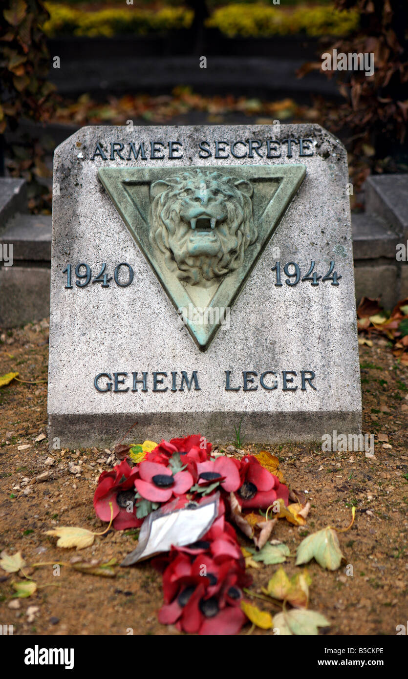 Souvenir de l'armée secrète belge Banque D'Images