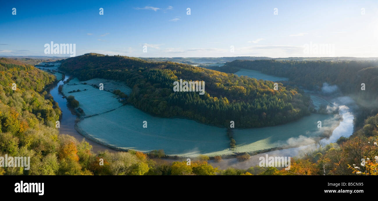 Rivière Wye à Symonds Yat dans la forêt de Dean Herefordshire Angleterre UK Banque D'Images