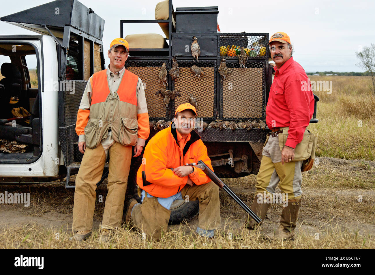 Et Des chasseurs de Colins récoltés sur la chasse Rig dans Tamaulipas Mexique Banque D'Images