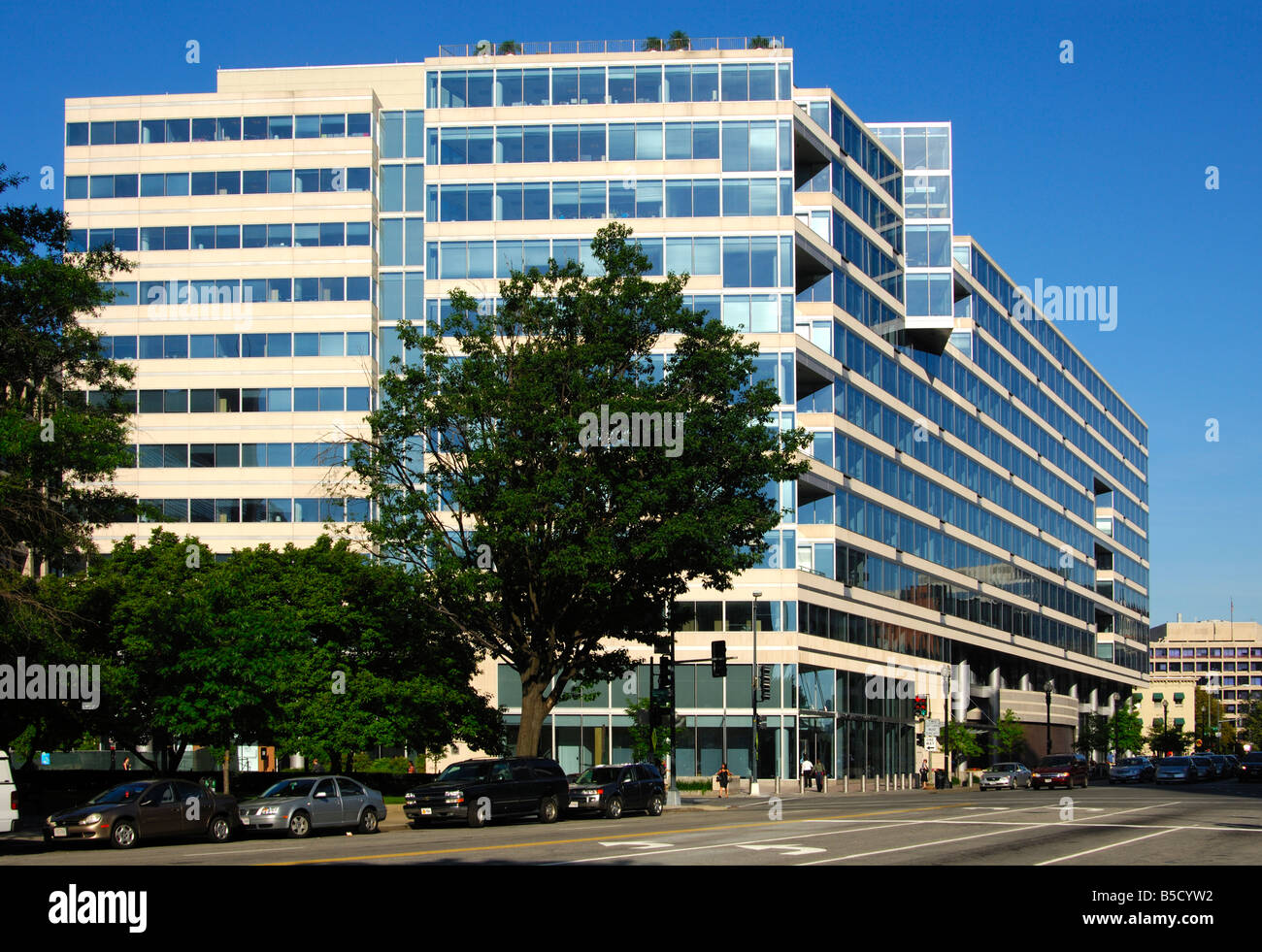 12 Histoire du bâtiment du siège du Fonds Monétaire International, FMI, Pennsylvania Avenue NW, Washington, États-Unis D C Banque D'Images