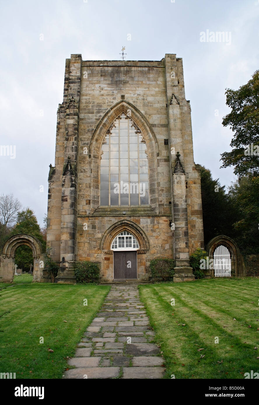 Les vestiges de l'abbaye de Beauchief à Sheffield, Yorkshire, Angleterre Banque D'Images