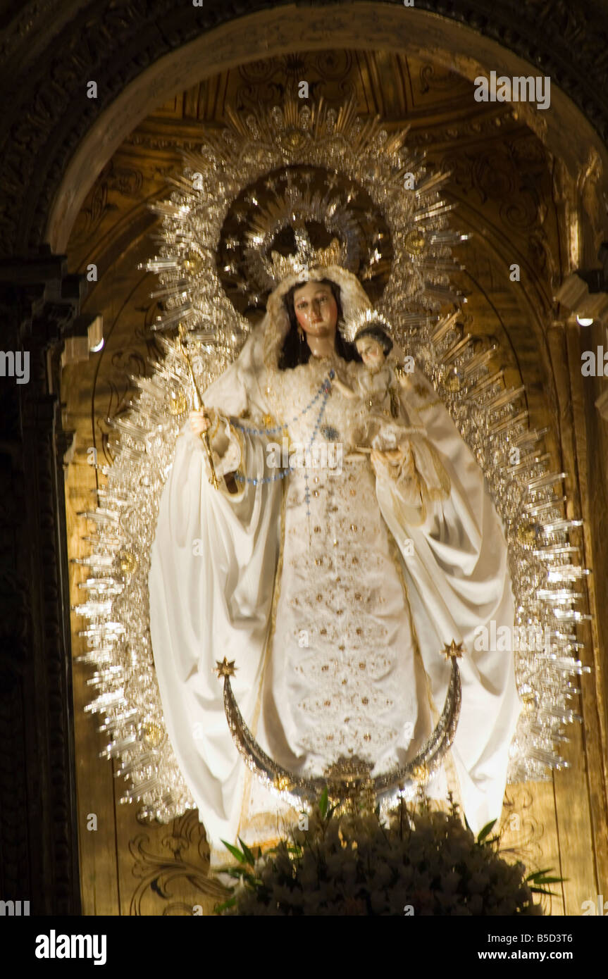 Église de Maria la Blanca, Santa Cruz, Séville, Andalousie, Espagne, Europe Banque D'Images