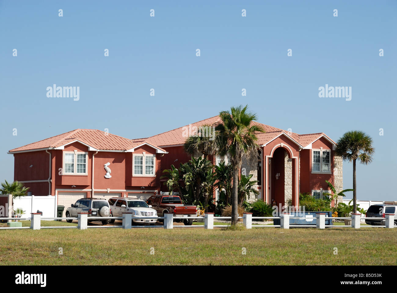 Belle villa dans le sud des États-Unis Banque D'Images