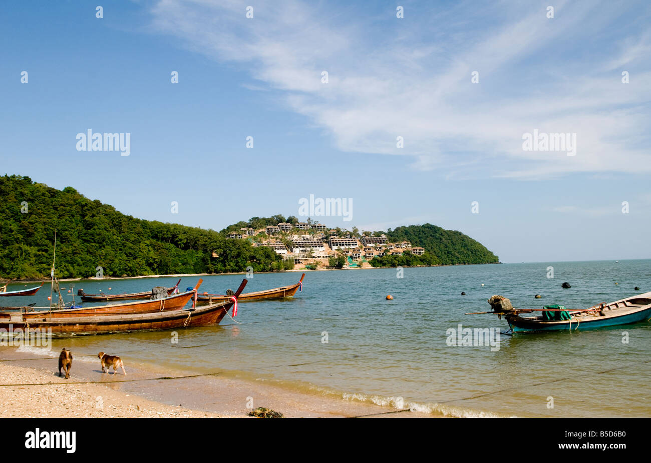Un village de pêcheurs à Phuket , Thaïlande Banque D'Images