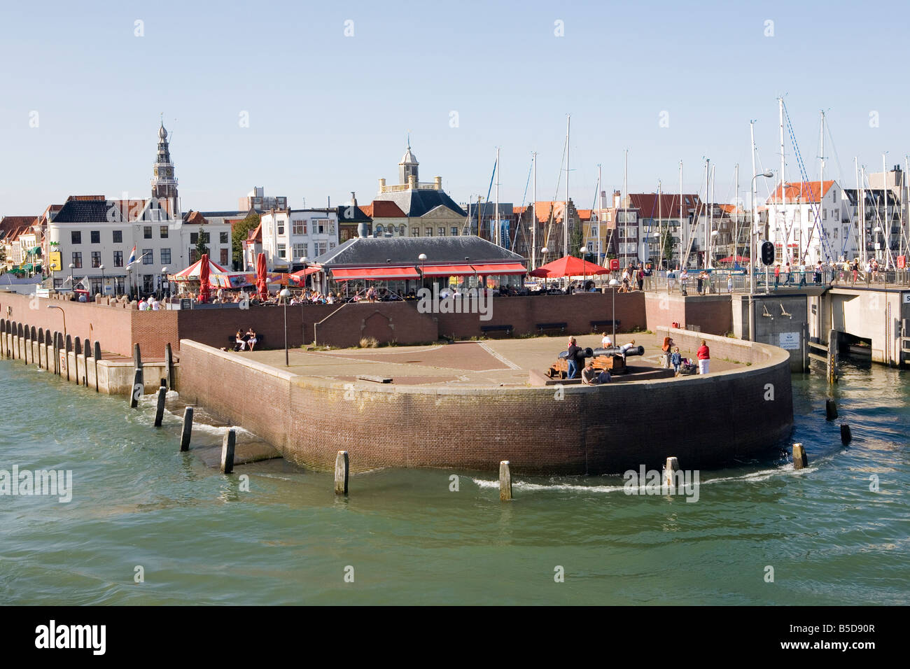La Ville et le port de Vlissingen Zeeland Pays-Bas Photo Stock - Alamy