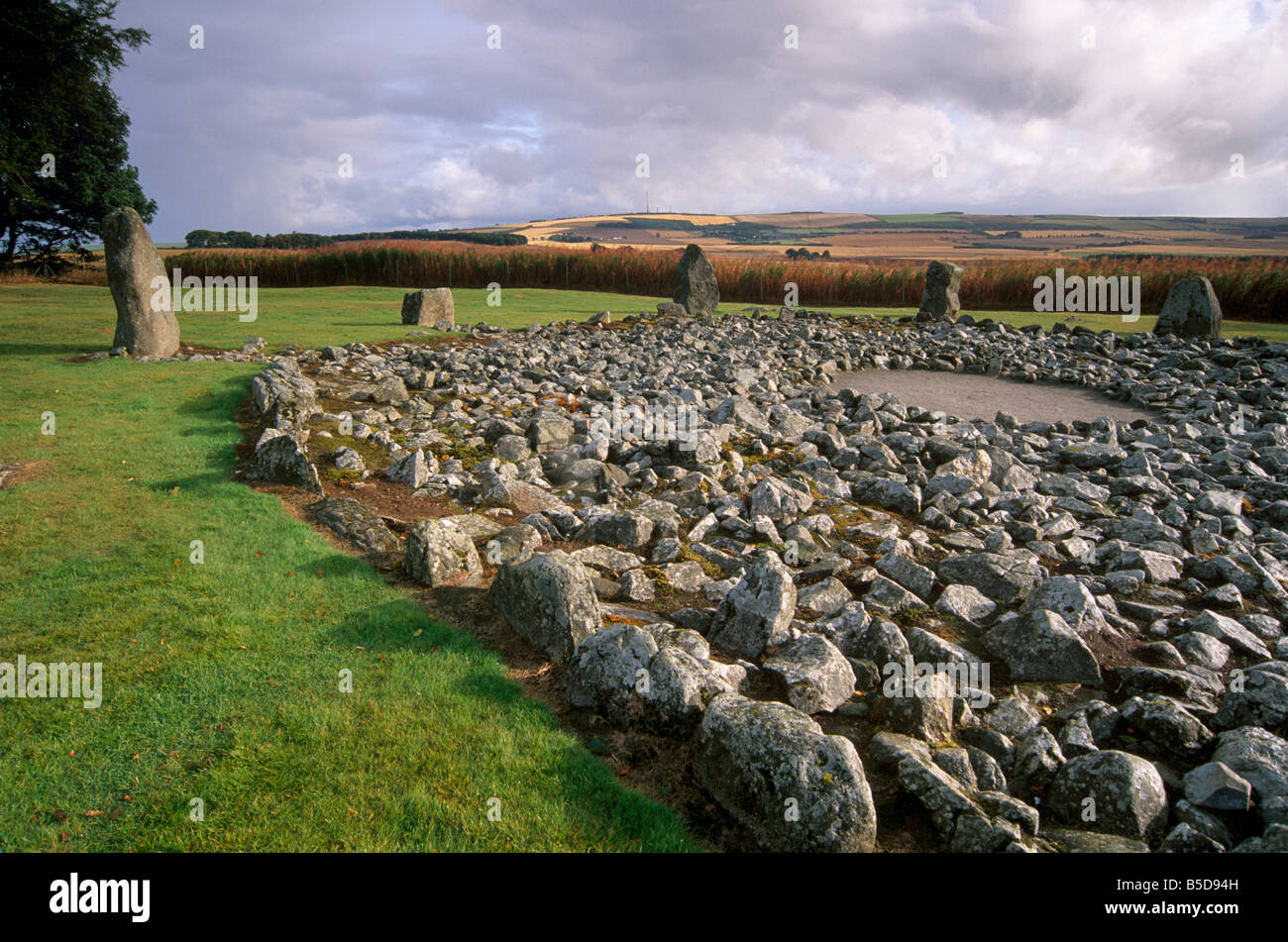Loanhead de Daviot stone circle datant entre 2500 et 2000 BC, Daviot, Aberdeenshire, Ecosse, Europe Banque D'Images