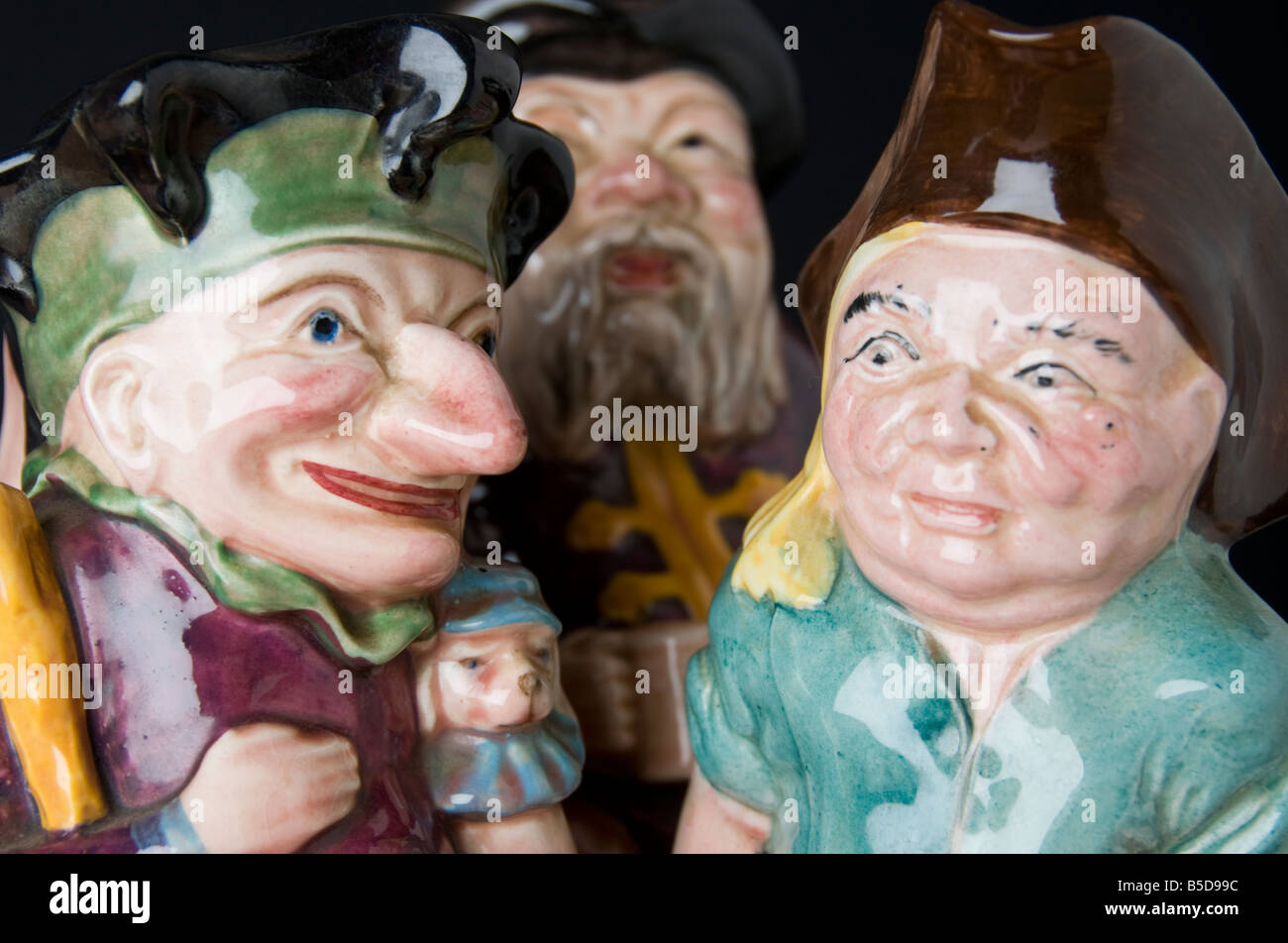 Collection de cruches, Toby Banque D'Images