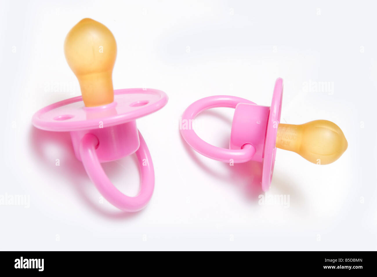 Bébé mannequin ou sucette isolated on a white background studio Banque D'Images