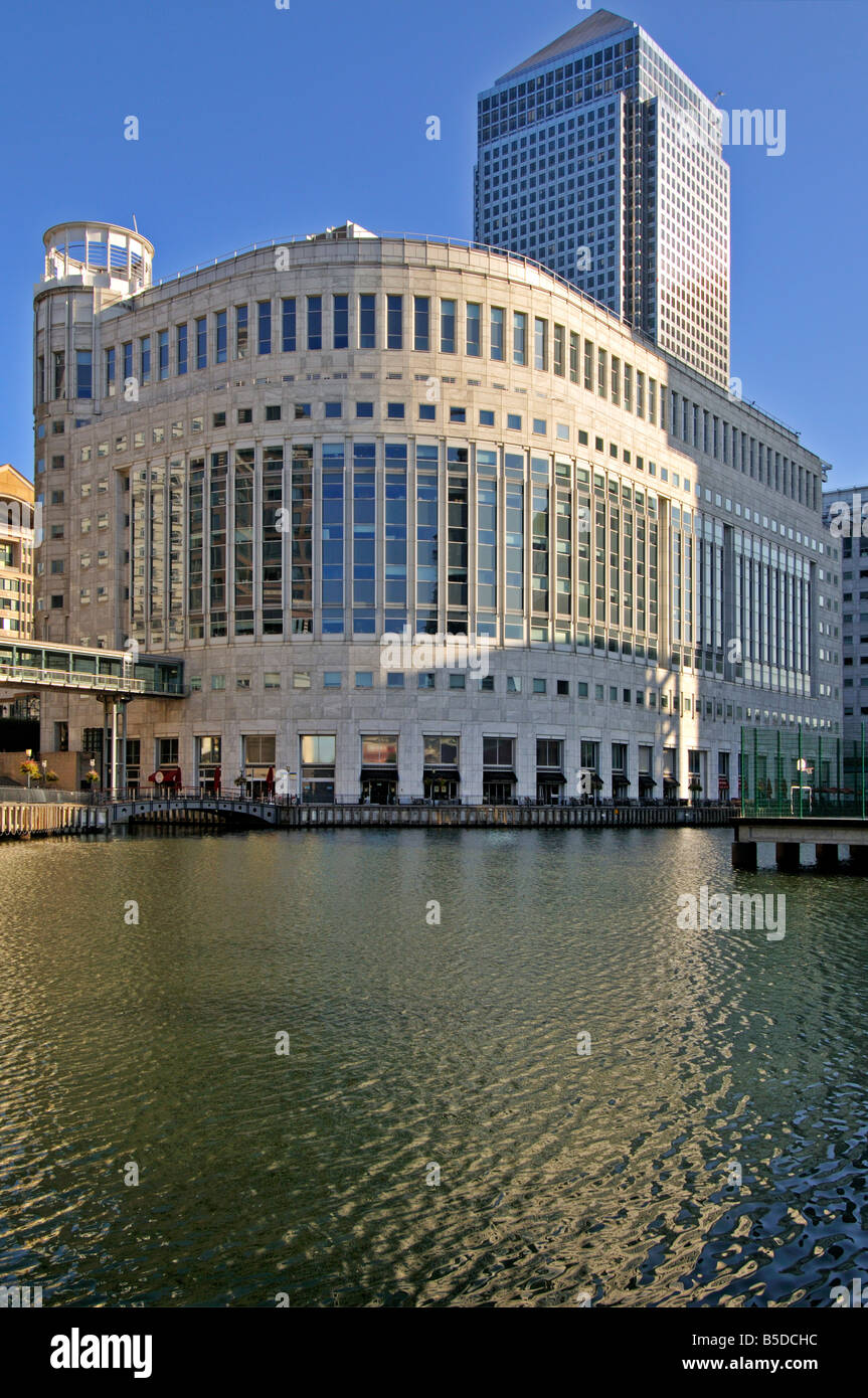 Colonnade Sud immobilier Canary Wharf London UK Banque D'Images