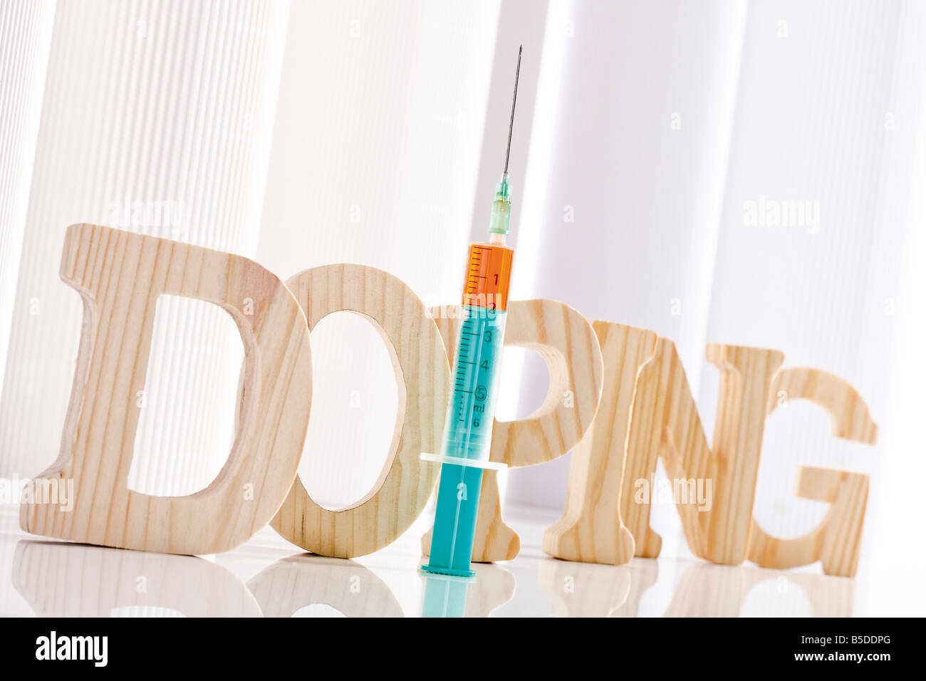 Symbolique pour le dopage Banque D'Images