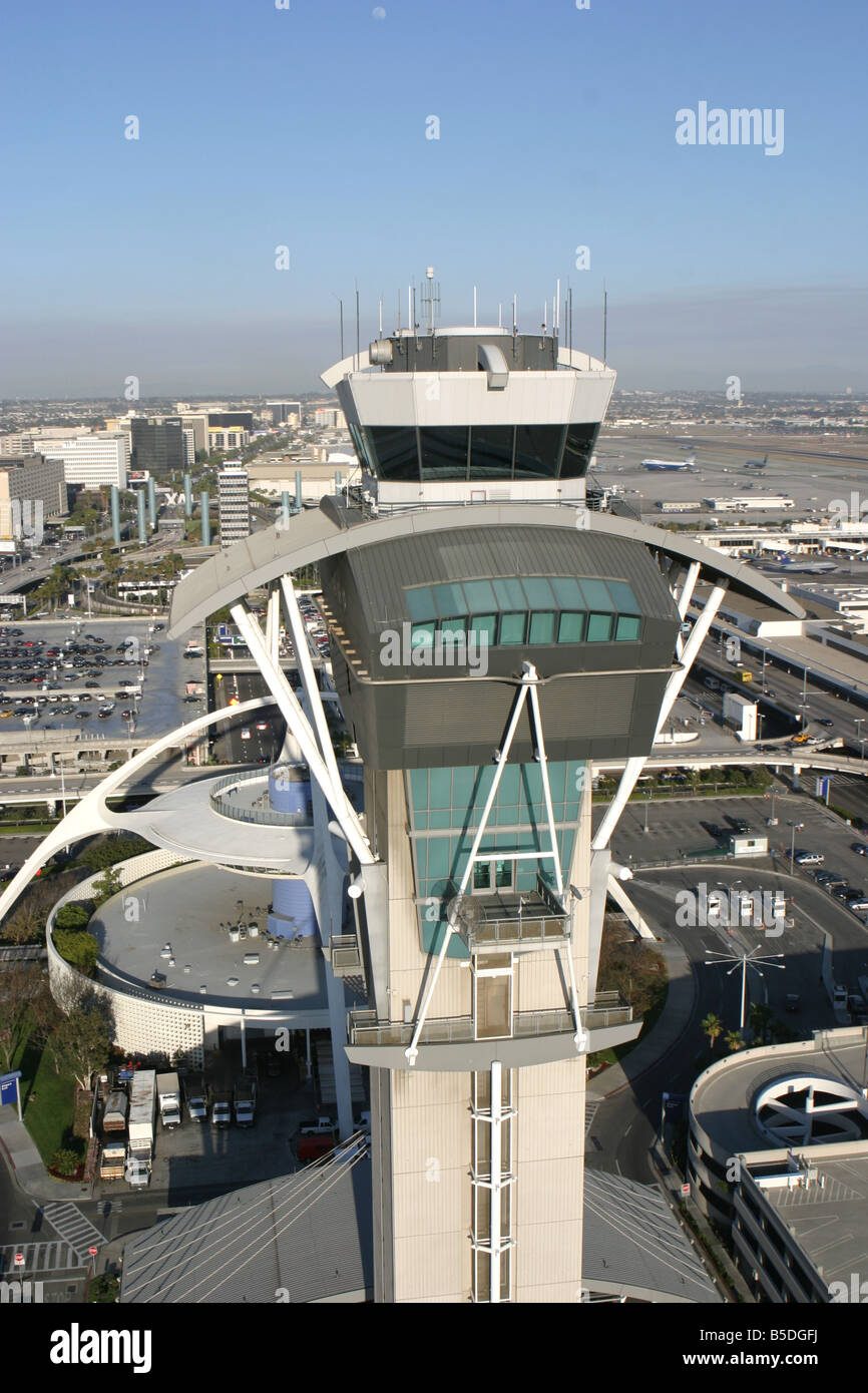 Tour de contrôle de Lax, Los Angeles Banque D'Images