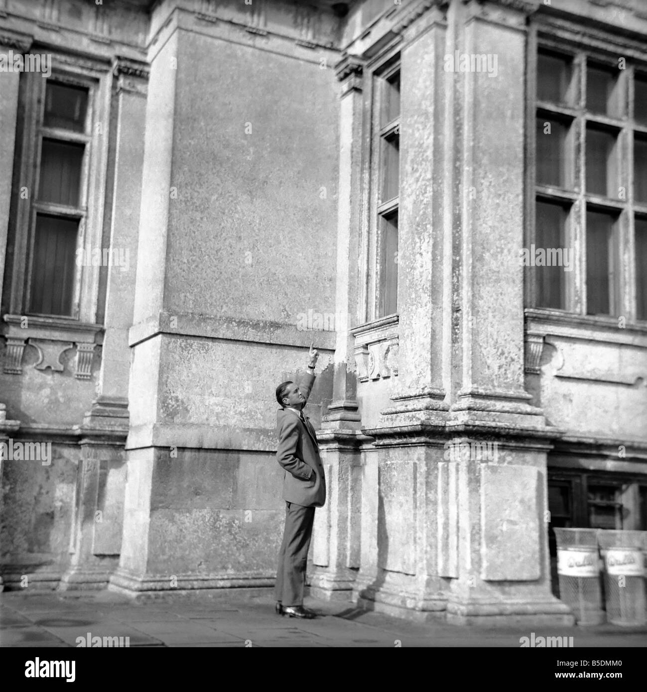 Le Marquis de Bath vu ici à Longleat house. Janvier 1961 Banque D'Images