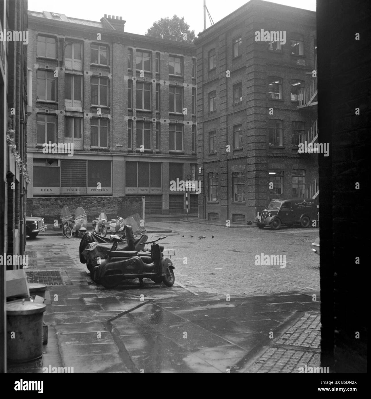 Jack l'Eventreur : La scène de meurtre de Jack's victimes à Whitechapel, Londres. 1965 Banque D'Images