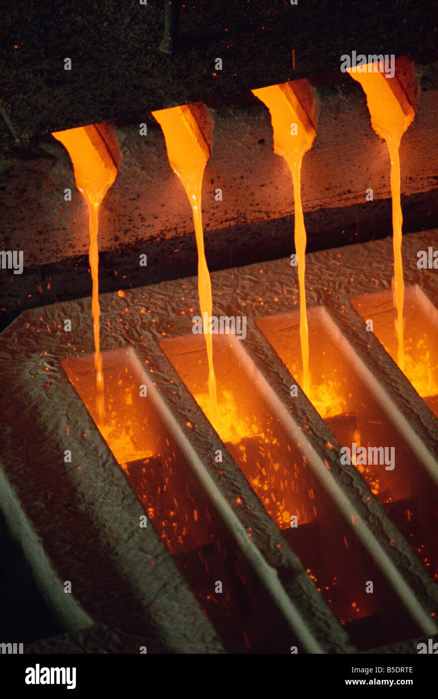 Le cuivre en fusion, Chino Mines, New Mexico, USA, Amérique du Nord Banque D'Images
