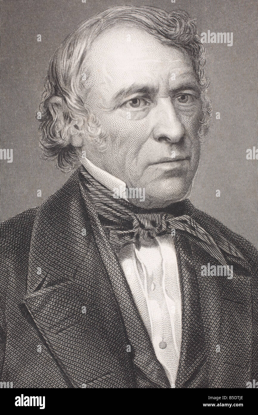 Zachary Taylor, 1784 - 1850. Chef militaire américain et 12ème président des États-Unis d'Amérique. Banque D'Images