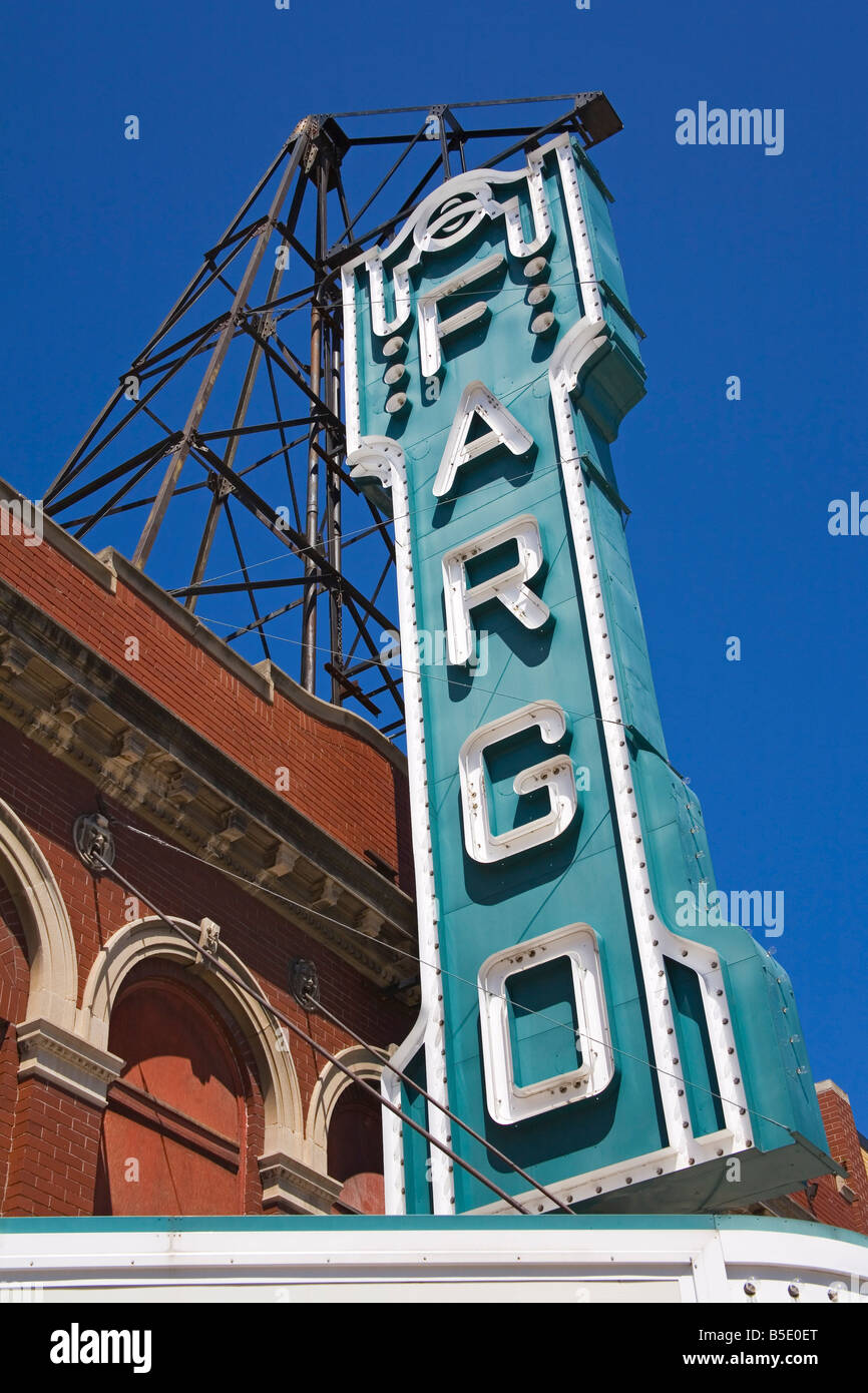 Fargo Theatre sur Broadway Street, Fargo, Dakota du Nord, USA, Amérique du Nord Banque D'Images