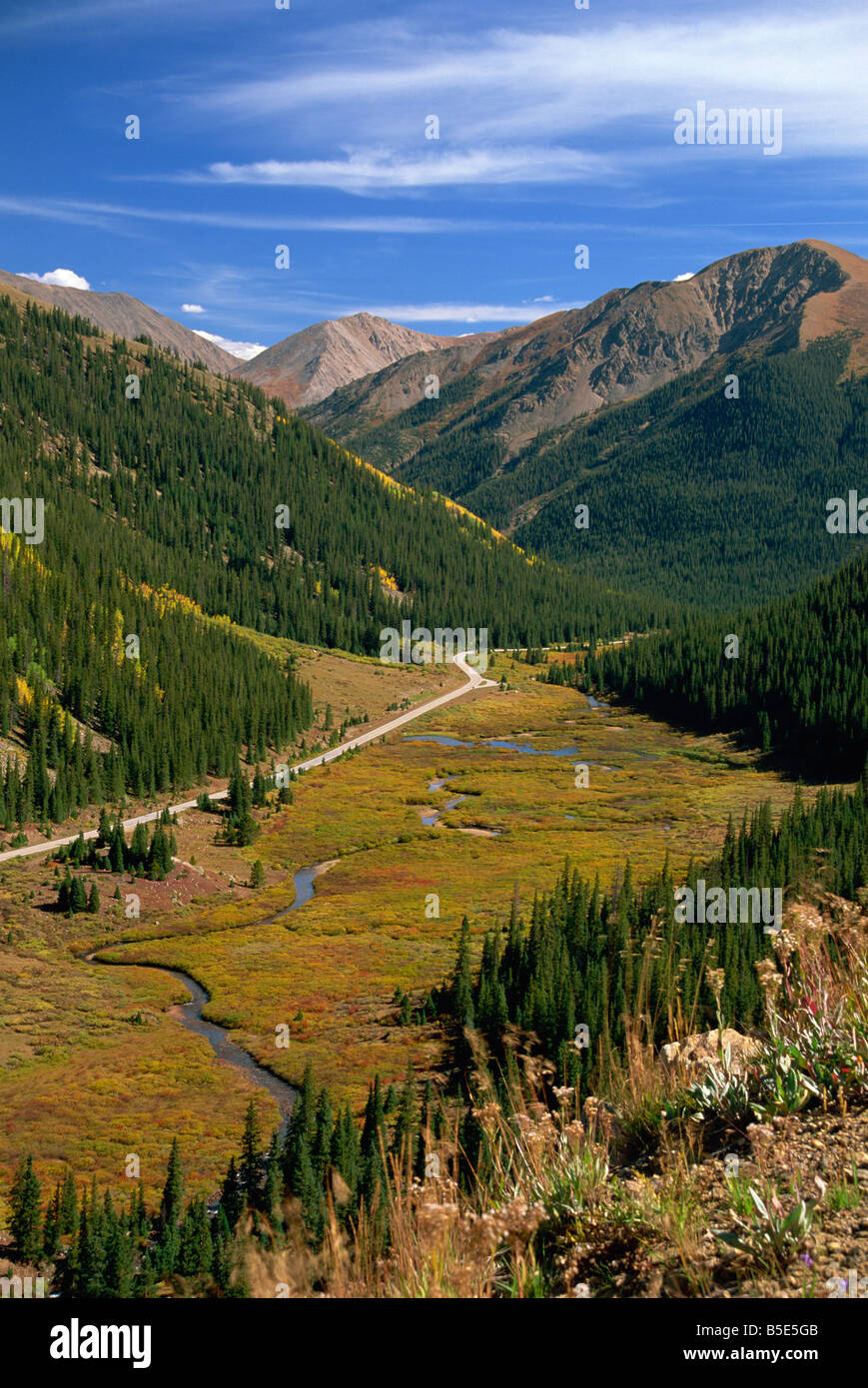 Vue depuis l'indépendance Col Colorado USA J Brooks Banque D'Images