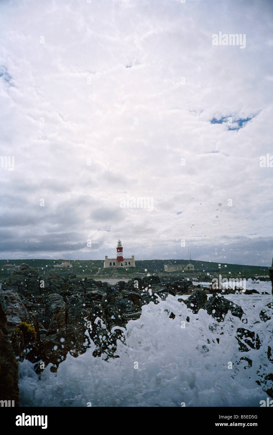 L'Afrique du Sud, Western Cape, phare de cap Agulhas Banque D'Images